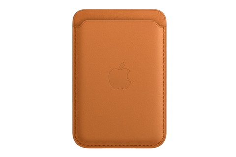Карман-Чехол для телефона APPLE iPhone Leather Wallet with MagSafe - Saddle Brown (MHLT3ZM/A)