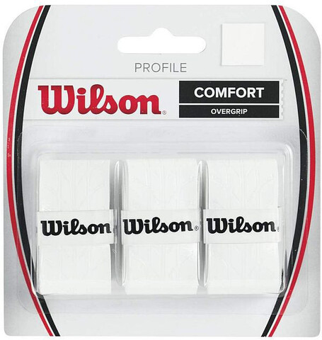 Намотки теннисные Wilson Profile 3P - white