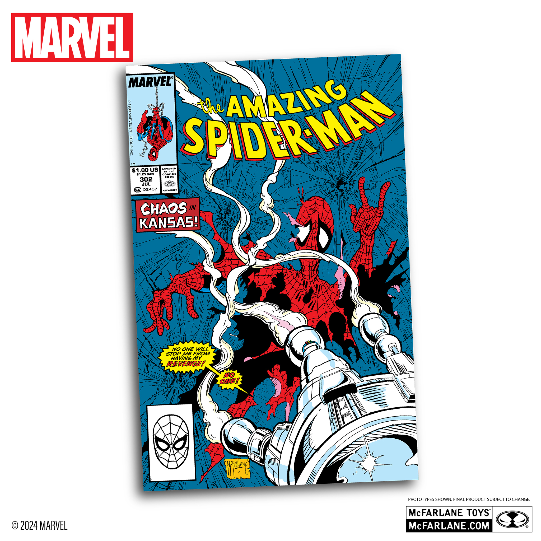 Удивительный Человек паук фигурка 1:10 со сценой Spider-Man #301