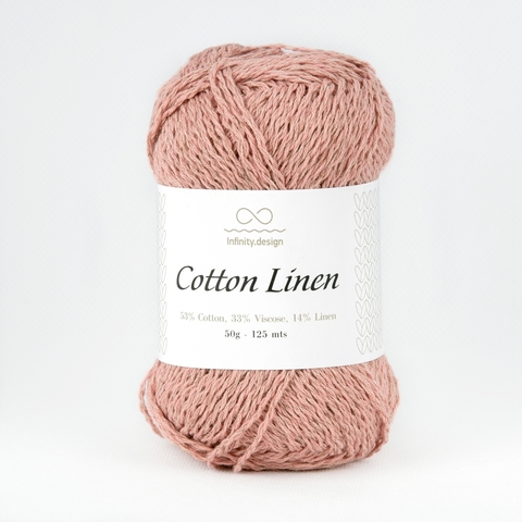Пряжа Infinity Cotton Linen 4032 пыльная роза