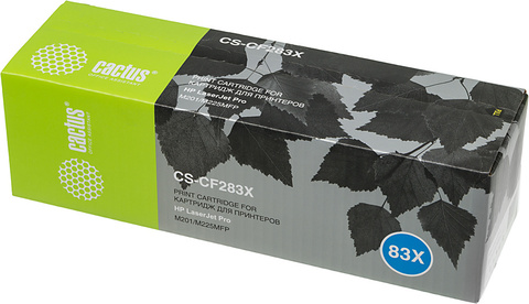 Картридж лазерный Cactus CS-CF283X CF283X черный (2200стр.) для HP LJ Pro M225dn, M201, M202