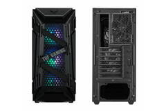 Кейс ASUS TUF Gaming GT301, ATX/micro ATX/Mini ITX, USB 3.1, 3x120mm AURA RGB, без Б/П, Чёрный