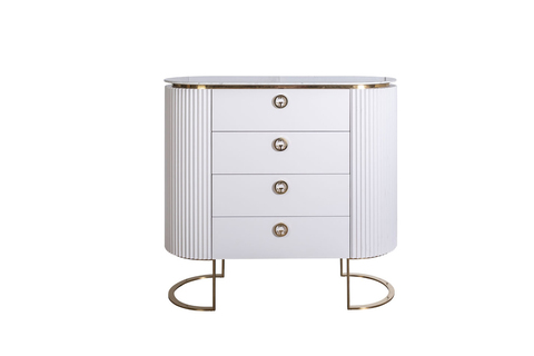 Комод с мраморной столешницей 110x47x117см Garda Decor Luciano белый
