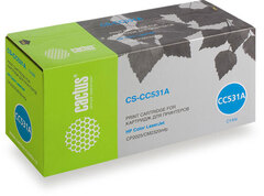 Картридж лазерный Cactus CS-CC531A голубой (2800стр.) для HP Color LaserJet CP2025/CM2320