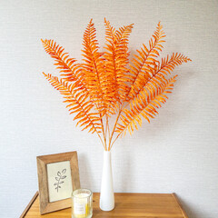 Пальма высокая, естественный оранжевый окрас, 75 см, набор 2 шт