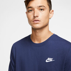 Футболка теннисная Nike NSW Club Tee M - midnight navy/white