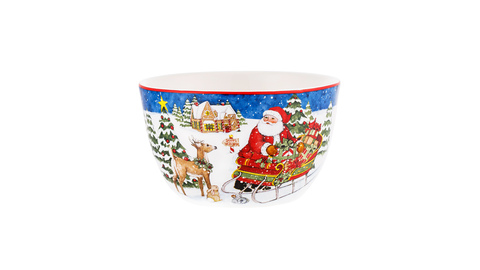 Салатник порционный 14см Certified Int. Int. Мастерская Санта-Клауса Зайчонок и бельчонок