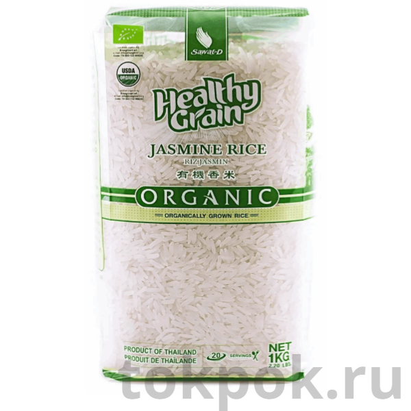 Рис Жасмин Organic SAWAT-D, 1 кг – купить за 490 руб | ТокПок - магазин ...