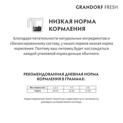 Grandorf Fresh сухой корм для стерилизованных кошек свежее мясо ягненка с бататом 400г