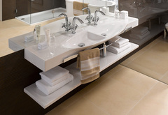 814706 УМЫВАЛЬНИК ДВОЙНОЙ LAUFEN PALACE 150 с полотенцедержателем