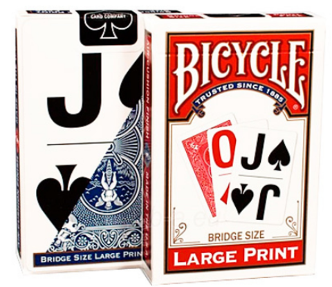 Large Print Bridge Size Playing Cards