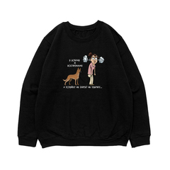 Свитшот "Хозяина/ хозяйку не удержу - Малинуа"