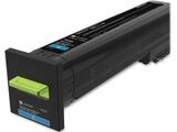 Картридж повышенной емкости для принтеров Lexmark CS820 голубой (cyan). Ресурс 22000 стр (72K5XC0)