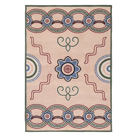 Ковер из хлопка по мотивам эвенских орнаментов 120х180см Tkano Cultural Heritage