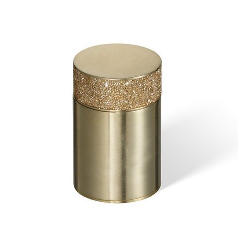 933782 Decor Walther Rocks BMD1 Баночка универсальная 6.5x9.8см, с кристаллами Swarovski®, цвет: золото матовое
