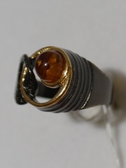 Джотта-черный (кольцо из серебра)