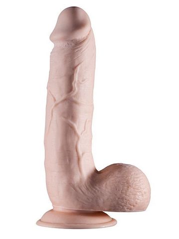 Телесный фаллоимитатор REALSTUFF 8INCH DONG WITH SUCTION CUP - 20 см. - Dream Toys RealStuff 21328