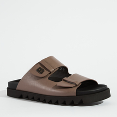 Кожаные шлепанцы Bagatto 3297 бежевый