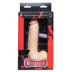 Телесный фаллоимитатор REALSTUFF 8INCH DONG WITH SUCTION CUP - 20 см. - 