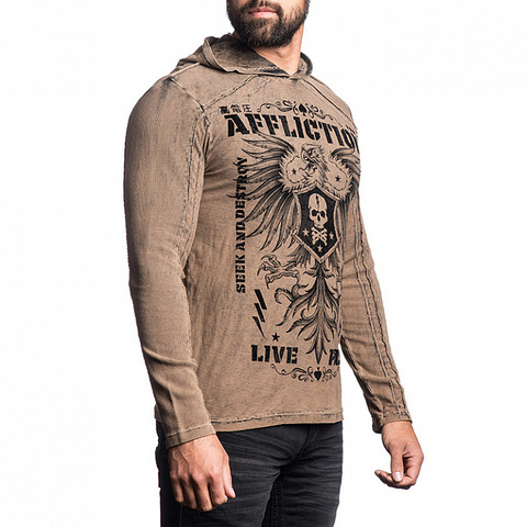 Affliction | Пуловер мужской c капюшоном Warmachine A12451 правый бок