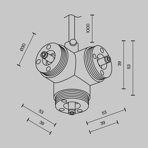 Комплектующие для систем освещения с токоведущими элементами Maytoni Accessories for system shelf CA016TC-P-B