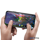 Baseus 0.3mm All-screen Full-glass Anti-bluelight Tempered Glass Film for iPhone X/XS/11 Pro Black SGAPIPHX-KD01