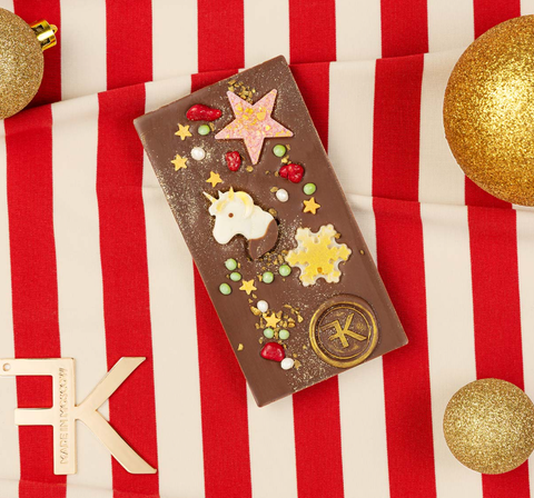 Молочный шоколад Праздничный, 95г, ФренчКисс