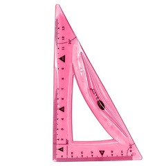 
          Набор из 4 гибких пластиковых линеек, MC-Basir, (мягкая гнущаяся измерительная линейка 30 см, простой треугольник 14 см, геометрический угольник 9 см, транспортир с градусами) для детей