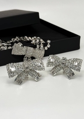 32284- Серьги клипсы БАНТЫ в стиле Alessandra Rich