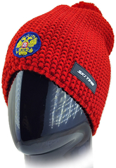 Шапка с помпоном Ski Time Star red