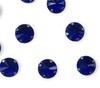 Стразы пришивные стекло в оправе, d 12 мм, синий