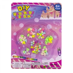 
          Набор для создания украшений-бусины Alingar, 260х190х15мм, "Лапка 2", 6 вид. бус., подвески, 2х0,5 м леска, блистер с европод.