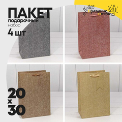 
          Пакет подарочный 20х30х13см "Премиум" (Микс)