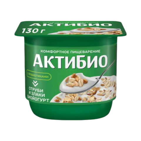 АктиБИО йогурт отруби злаки 130гр