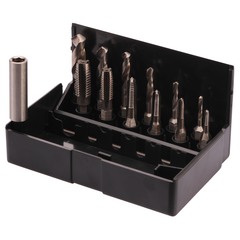 Набор метчиков для шуруповерта M3 -M10 (+ сверла) HSS-G 13пр Volkel 67020