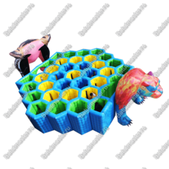 Надувной лабиринт "Пума", 8*8*3,6 м