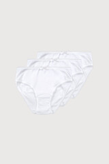 набор трусы/ уп  для девочки  К 1909-3уп/белый Ал