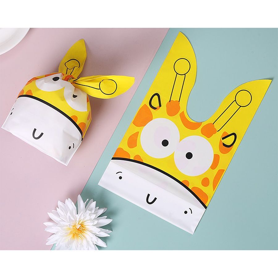 Пакет полипропиленовый, с ушками, Жираф, 13,5*22 см, 10 шт.