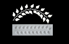 Силиконовый молд Веточка с листьями