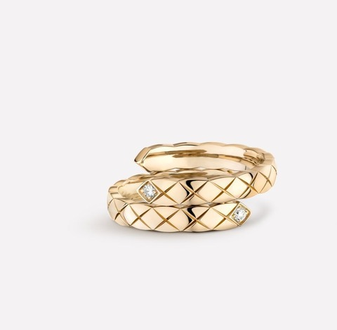 Кольцо CHANEL коллекция COCO crush TOI et MOI rose VGOLD