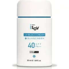 Isov Противоотечный солнцезащитный крем SPF 40++ с экстрактом брокколи UV 50 мл| Block Cream SPF 40+