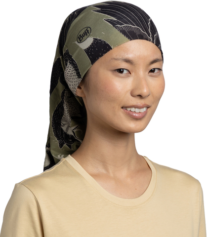 Картинка бандана-труба Buff CoolNet Rub Chomp Khaki - 3