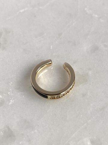 Кафф Меган с цирконами, позолота