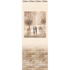 Панель ПВХ ВЕК фотопечать 3D матовые Бульвар - Монпарнас 2700х250 мм