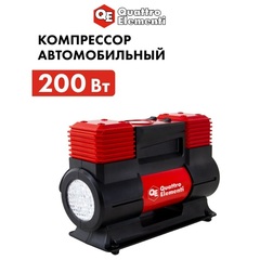 Компрессор автомобильный QUATTRO ELEMENTI Smart 65 (12 Вольт, 200 Вт, 10 бар, 65 л/мин, фо (792-117)