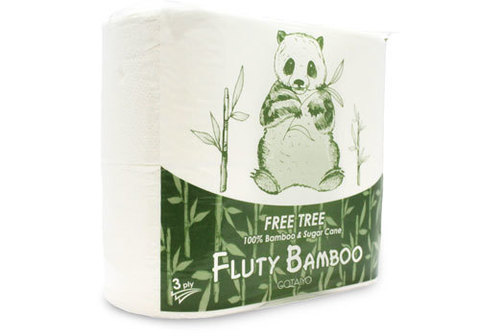 Трехслойная туалетная бумага "Fluty", 4шт