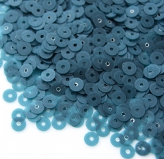 Пайетки плоские 4 мм. Petrolio (676F)