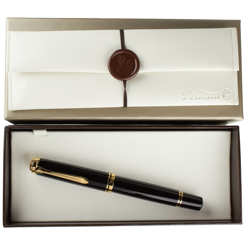 Ручка перьевая Pelikan Souverän® M1000 Black GT, EF (987370)