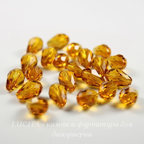 5500 Бусина - капля Сваровски Topaz  9х6 мм ()