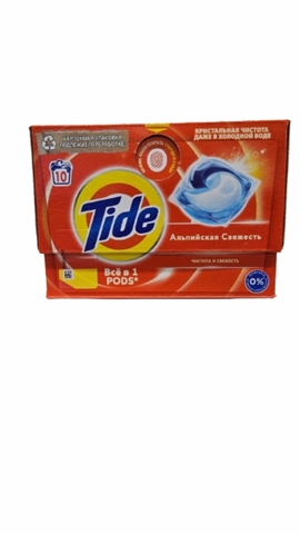 Капсулы д/стирки TIDE Альпийская свежесть 10 шт РУМЫНИЯ